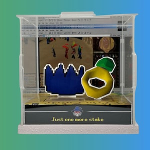 Old School RuneScape Acryl-Diorama - Duell Arena | OSRS Geburtstag Kunst Geschenk & Merch | Osr Nostalgische Figur/Modell für Schreibtisch, Regal, Zimmer Dekor.