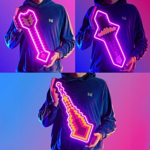 Runescape Protect Prayer Neon LED acryl bordverlichting | Osrs-merchandisecadeau voor HEM/HAAR | Old School Runescape neonkunst aan de muurdecoratie voor osr-fan
