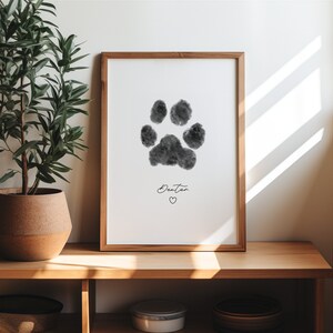 Custom Dog Paw Print From Photo | Digital Pet Paw Print | Puppy ...