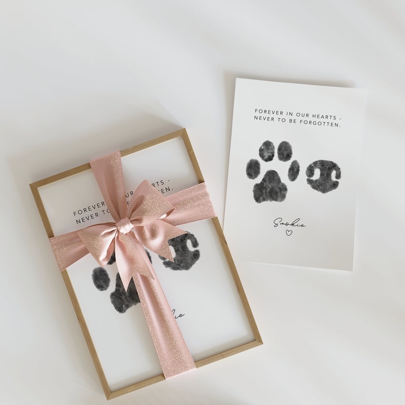 Custom Paw and Nose Print From Photo Dog Paw Nose Print Cat Paw Nose Print Dog Memorial Paw Print Cat Memorial Paw Print Pet Loss image 8