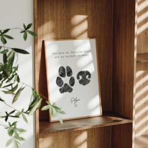 Custom Paw and Nose Print From Photo Dog Paw Nose Print Cat Paw Nose Print Dog Memorial Paw Print Cat Memorial Paw Print Pet Loss image 7