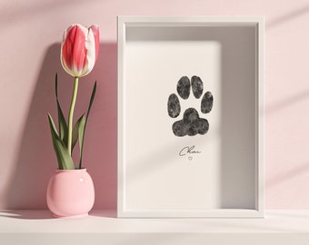 Custom Cat Paw Print From Photo | Digital Cat Paw Print | New Kitten Paw Print Gift | Cat Loss Memorial Paw Print Gift | Cat Keepsake Gift