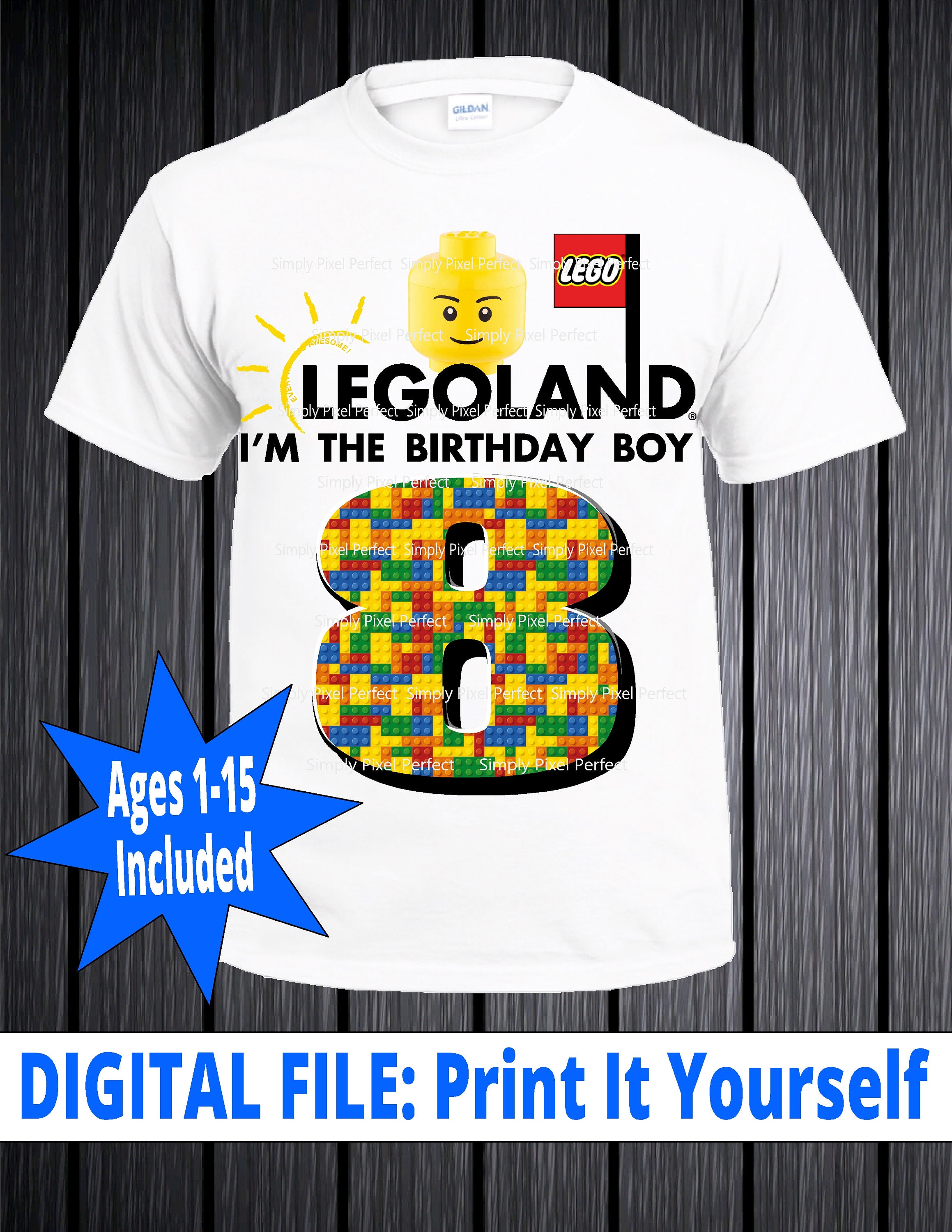 Building Block Birthday Boy Shirt Building Blocks Birthday - Etsy