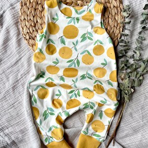 Romper Kids newborn orange fruits handmade