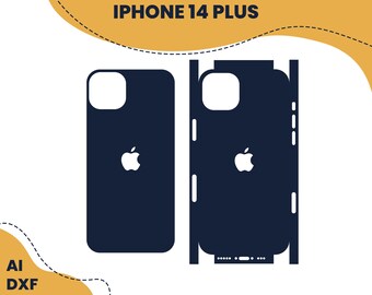 Apple iPhone 14 Plus Skin Template Vector Cut File 2022 - Etsy