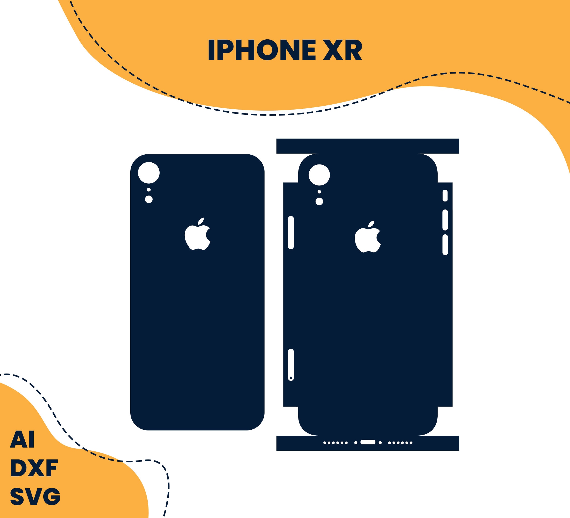 Apple iPhone XR Cutting Template for Skin and Sticker Cutting