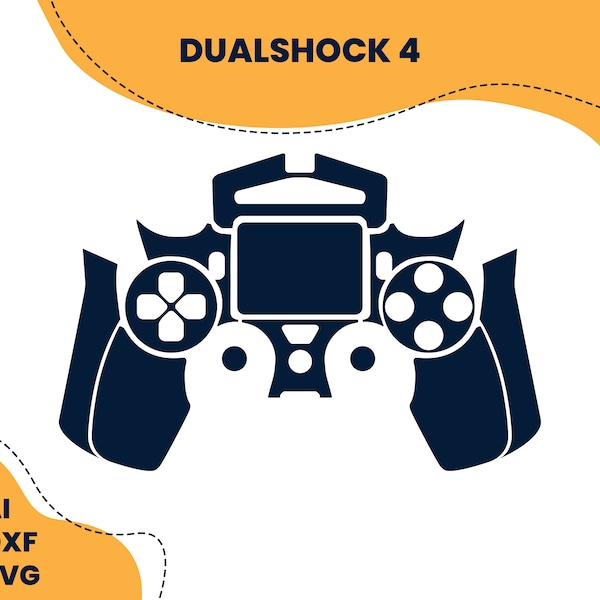 PS4 controller | dualshock cutting template for skin and sticker - cutting template Aİ SVG DFX Vector Cut File for Cricut