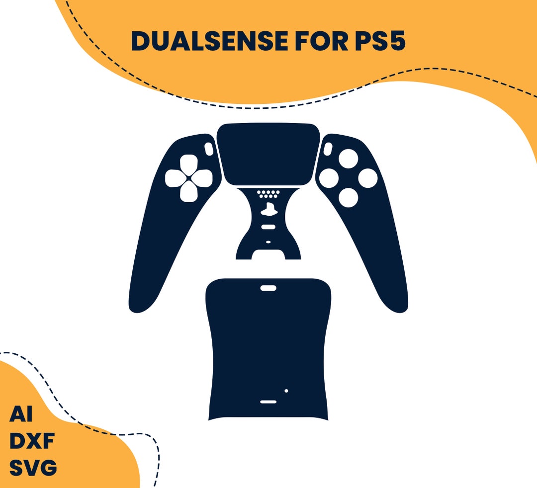 PS5 Controller Dualsense Cutting Template for Skin and Sticker Cutting PS5 Controller Dualsense Cutting Template for Skin and Sticker Cutting