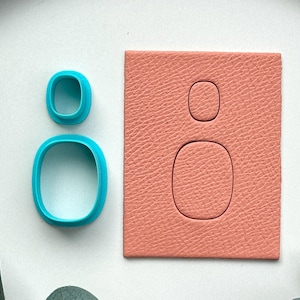 Organic Rectangle Polymer Clay Cutters: 6 Sizes, Sharp Edge Tools For Jewellery Making