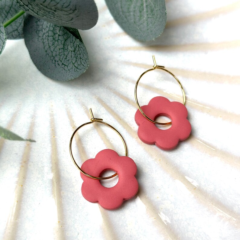 Gold Flower Earrings