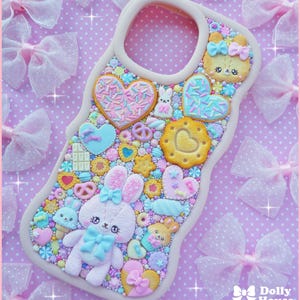 Kawaii Bunny Cookie iPhone 16 Pro Max Case by Dolly House