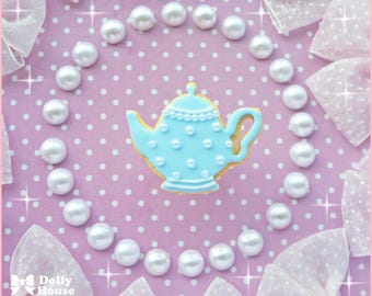 Kawaii Teapot Cookie Ring by Dolly House