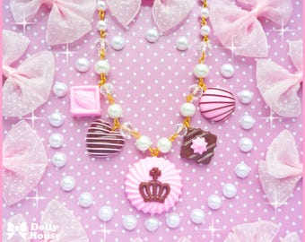Kawaii Royal Chocolate Necklace by Dolly House