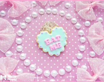 Kawaii Eat Me Cookie Necklace by Dolly House