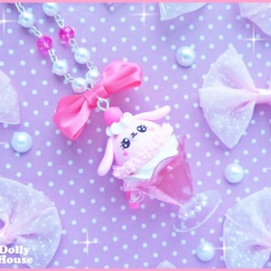 Kawaii Pastel Bunny Parfait Necklace by Dolly House
