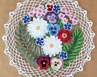 Crochet Flower Doily Pattern