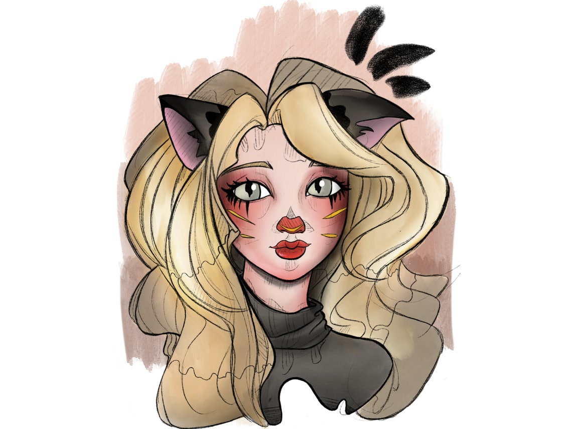 Portrait Commission Custom Illustration Digital Drawing Etsy