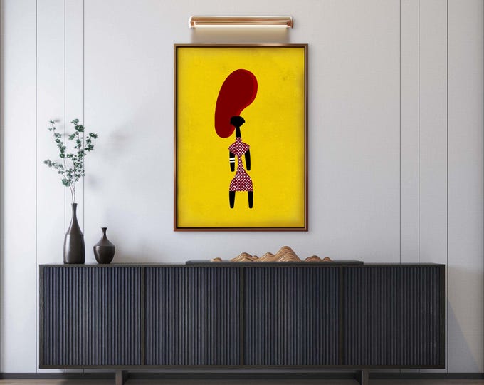 Featured listing image: The Shadows - Red | Wall Art