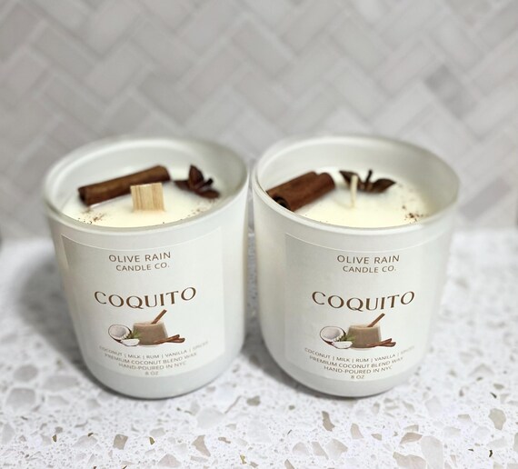 Coquito Candle, Coconut Candle, Seasonal Candles, Fall Candles