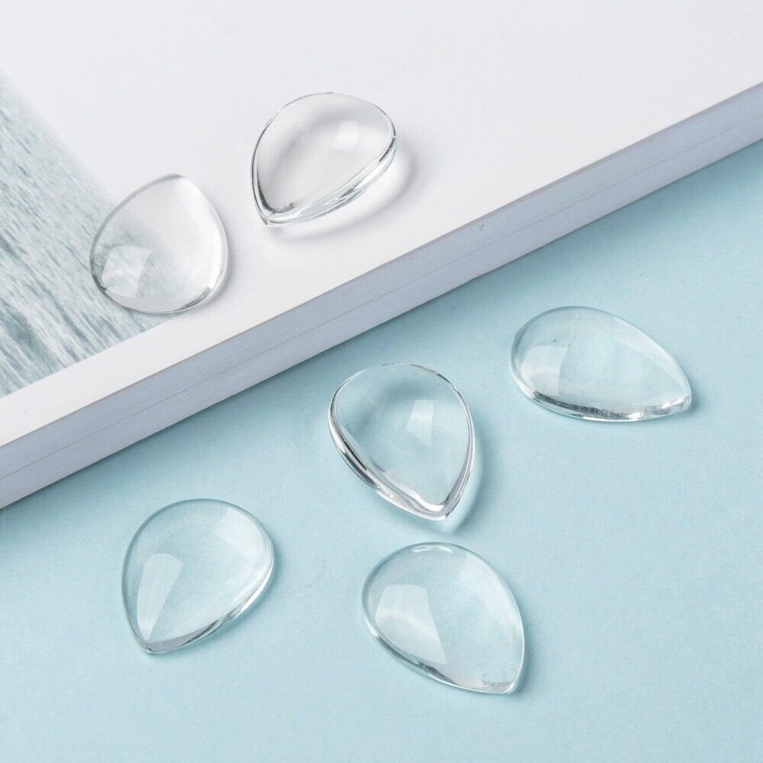 Tear Drop Shape Cabochon, 13x18 Mm Teardrop Glass Cabochon, 18x25 ...