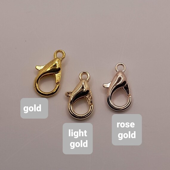 Lobster Claw Clasps/ Jewelry Making Supply/ Platinum Clasp for Jewelry/  10/50/100 Lobster Claw Clasps 10mmx6mmx1mm Clasp/ Bronze Clasp 