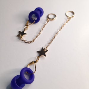 Minimalistische Anti-Verlust Ohrstecker Ohrringe, Gold Star Huggie Hoops, Schleife Ohrstecker Ohrringe, stilvoller Ohrstecker Schmuck, trendiges Ohrstecker Zubehör,