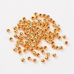  2240 Pieces Gold Spacer Beads and Gold Letter Beads