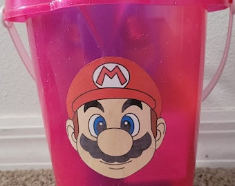 Mario Bros Pool, Beach Play Set, Sand Bucket, Shovel, Water Gun, Ball