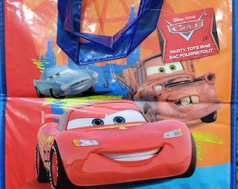 By Broward Toys Cars (McQueen) Reusable SET Party Tote Bag with surprise