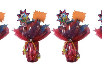 4 Pre-filled Mickey Mouse Party Favor Cup with Bubbles and candy By Broward Toys