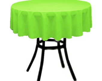 Broward Linens Small Tablecloth Polyester Round 36 Inch (Variety Colors)