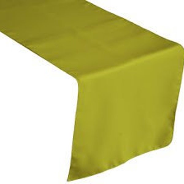 BROWARD LINENS Tablecloth Runner Polyester 12 X 72 Inch (Variety Colors)