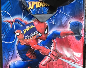 By Broward Toys Spiderman Reusable Party Tote Bag with super paddle ball