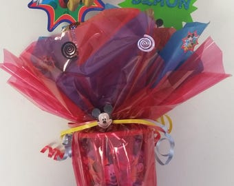 Pre-filled Mickey Mouse Party Favor Cup with Bubbles and toys By Broward Toys