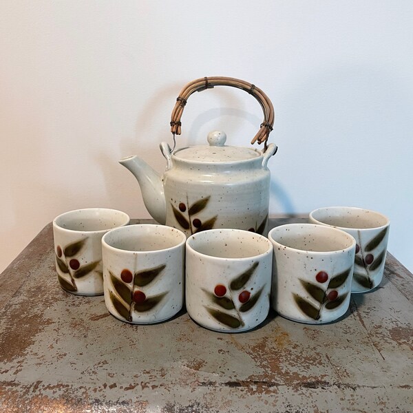 Stoneware Tea Set Etsy