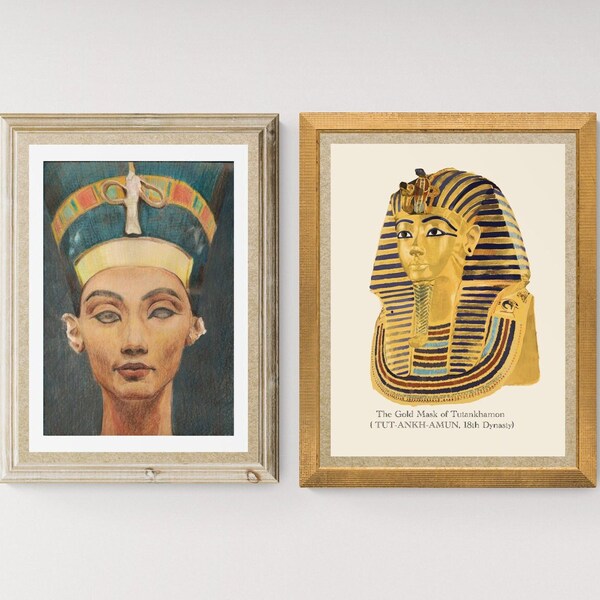 King Tut Wall Art Etsy