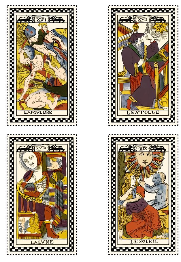 78 Card Tarot Deck, Anonymous Tarot of Paris Printable