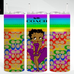 African American Betty Designer stainless steel 20oz tumbler