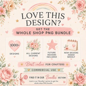 Whole Shop PNG Bundle, 1000+ Designs, Commercial Use, All Current and Future Designs, New Designs Added Weekly, Digital Download
