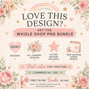 Whole Shop PNG Bundle, 1000+ Designs, Commercial Use, Best Value, Weekly Updates, All Current and Future Designs