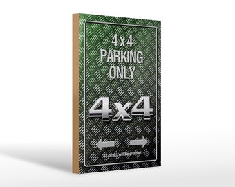 Wooden sign slogan 20 x 30 cm 4x4 Parking only all others Decoration sign wooden sign