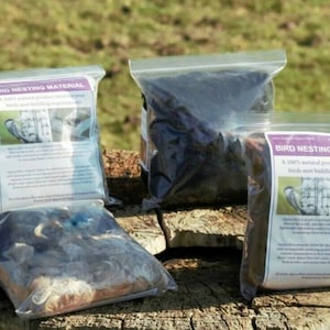 Alpaca Bird Nesting Material Bag -100% Natural Alpaca Wool for Nesting Birds