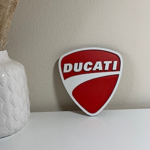 Ducati Emblem Sign Wall Art, Italian motorcycle Logo, Garage Wall Sign, Mancave moto Wall Sign, Fathers day gift,