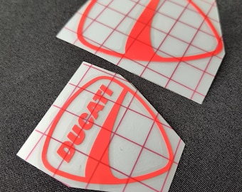 Ducati Shield Decal, Buy 2 Get 1 Free! Motorcycle Track Day Decals Moto GP MotoAmerica Sim Racing