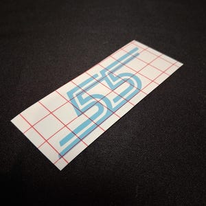Carlos Sainz Number 55 sticker, Buy 2 Get 1 Free!  Formula One Driver Decal, Williams F1 Sticker