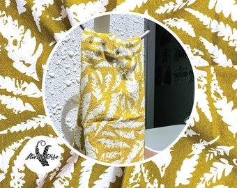 19X27” Gold Fern Tea Towel, Cotton Kitchen Towel, Palapalai Fern Home Decor, Gold Leaf Dish Towel, Palapalai Gift, Hawaii Fern