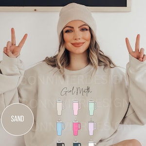 Girl Math Sweatshirt, 40 oz Tumblers, Obsessive Cup Era, Tumbler Obsession, Gift for Her, Gift for Teen, Obsessive Cup Disorder, Tshirt