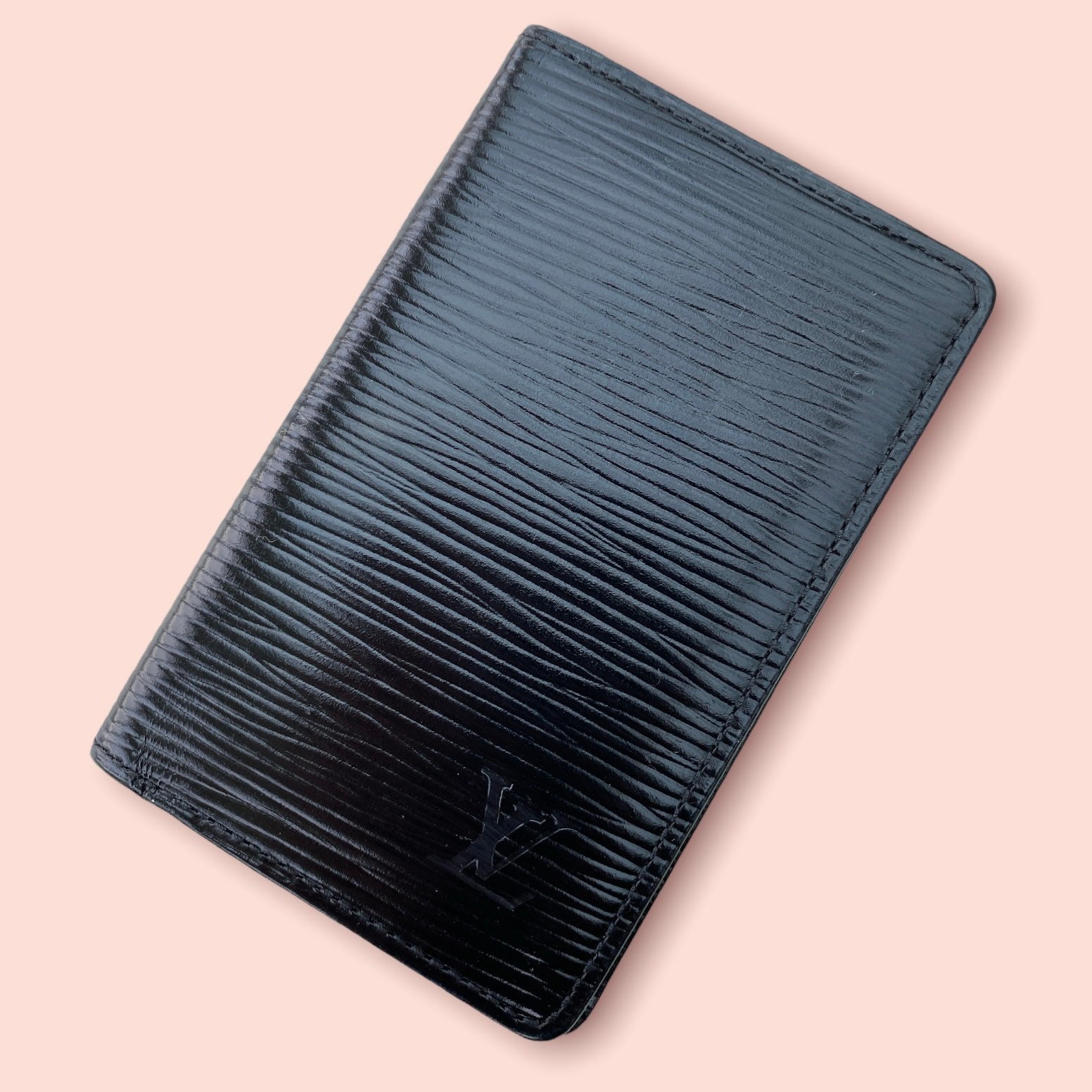 Louis Vuitton Vintage Epi Leather Black Card Wallet-96 