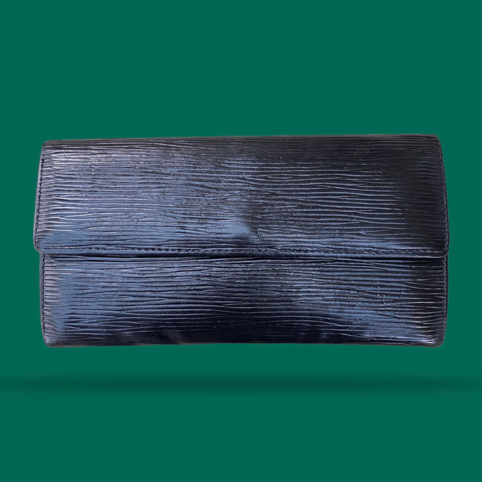 Louis Vuitton Vintage Epi Leather Black Long Wallet-23 