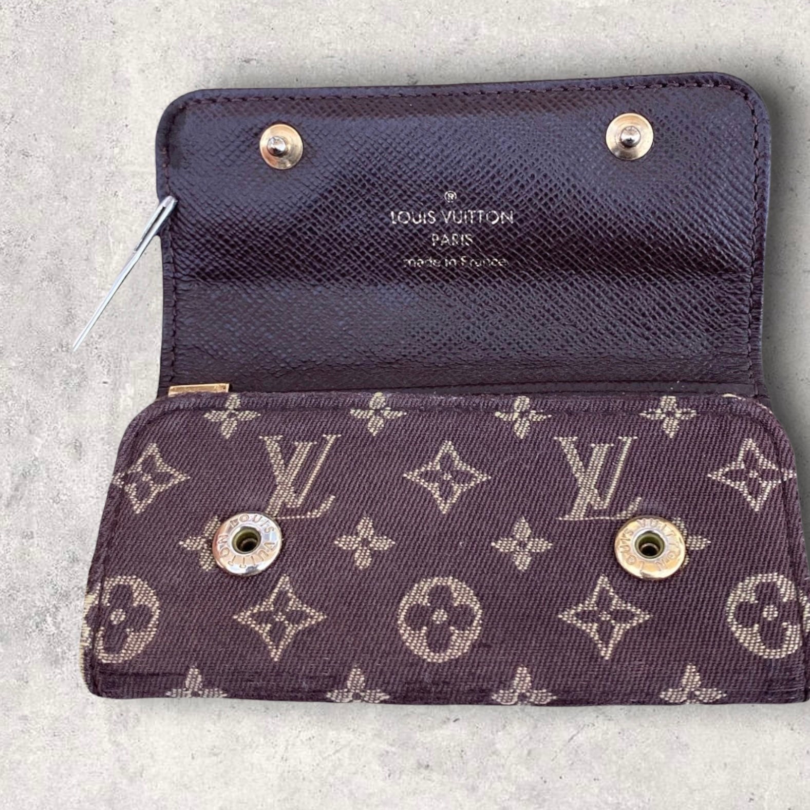 Louis Vuitton Vintage 1980's Version Monogram Key Pouch Cles